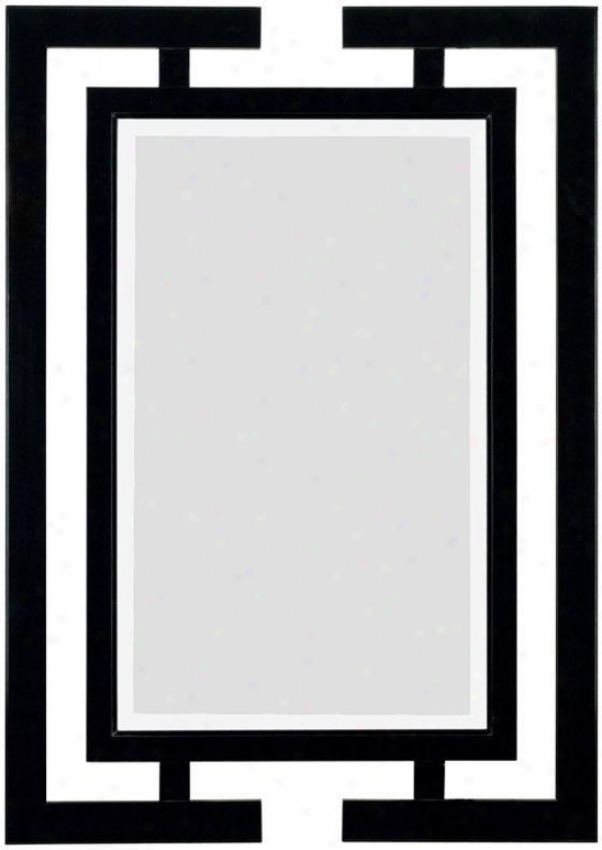 "shinto Wall Mirror - 41""hx29""w, Black"