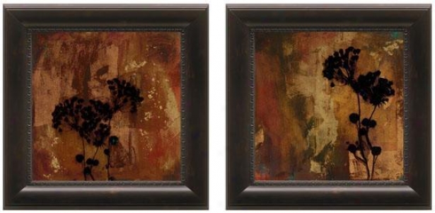 Sienna Framed Walll Art - Set Of 2 - Set Of Two, Brown