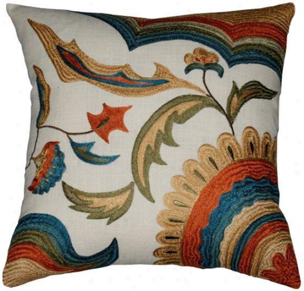 "sonnet Pillow - 18""x18"", Ivory"