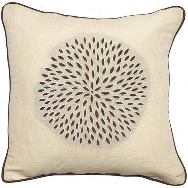 "splash Pillows - Set Of 2 - 18""x18"", Brown"