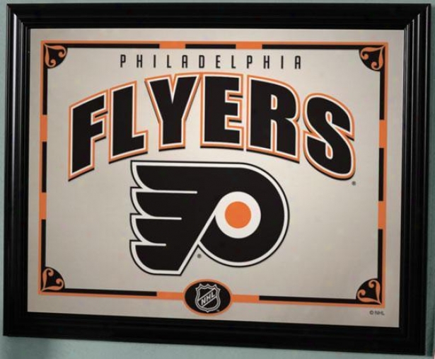 Sports Team Nhl Framed Mirror - Nhl Teams, Flyers