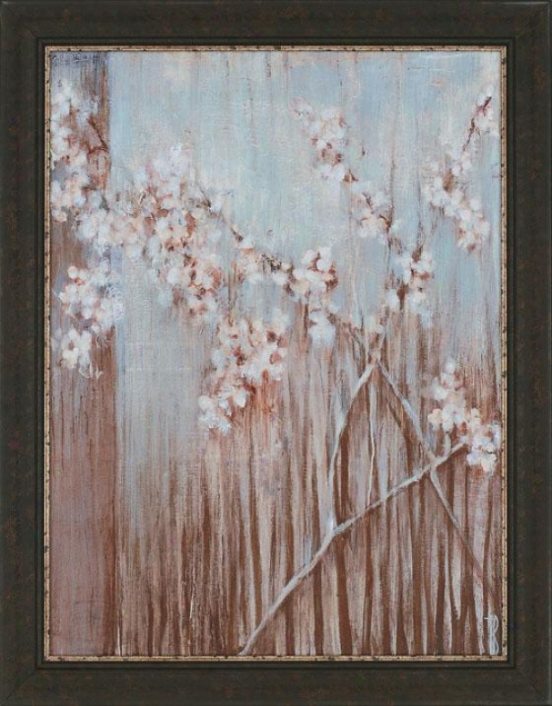 "spring Blossoms Wall Art - 46""hx36""wx2""d, Blue"