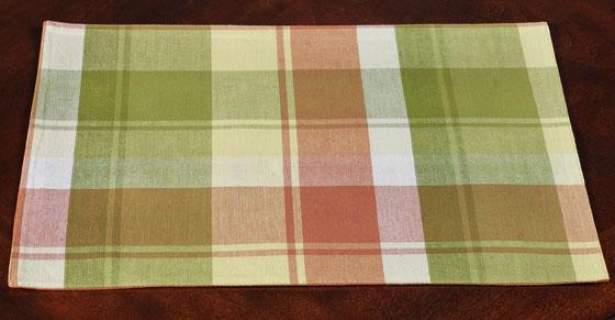 Spring Plaid Placemats - Set Of 4 - Set Of 4, Pastel Plaid