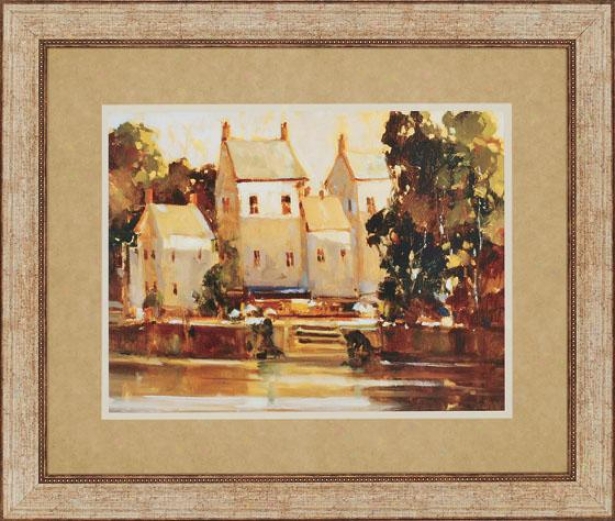 "steps To The Manor Wall Art - 39""hx46""wx2""d, Gold"