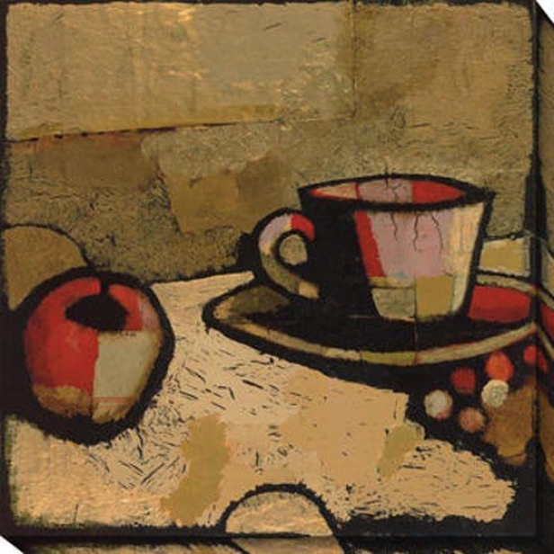 Still Life Fragment Ii Canvas Wall Art - Ii, Beige