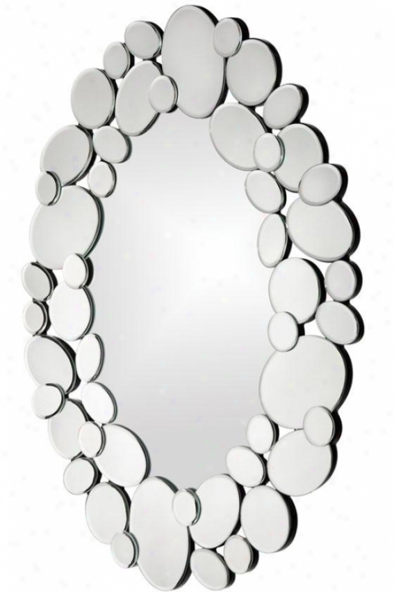 "stratus Mirror - 35""hx28""wx2""d, Silver"