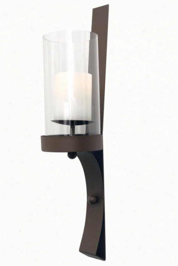 Sullivan Flameless Wall Sconce - 29h X 8w S 6.25, Brown