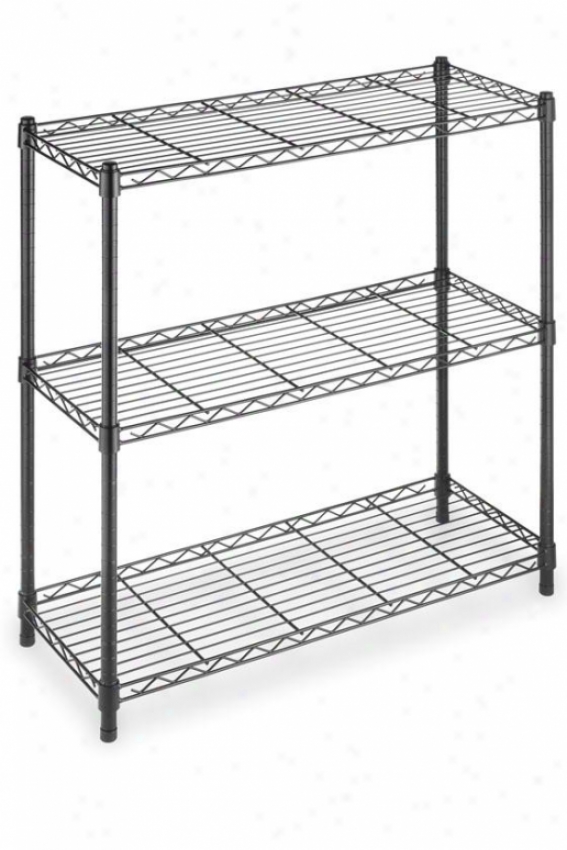 Supreme 3-tier Shelving - Regular, Black