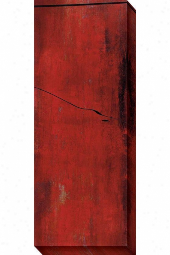 Swayed Ii Canvas Wall Art -I i, Red