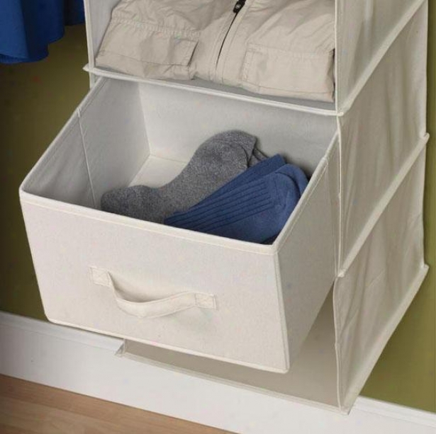 "sweater Organizer Drawers - Place Of 2 - 7.75""hd11.75""w, Ivory"