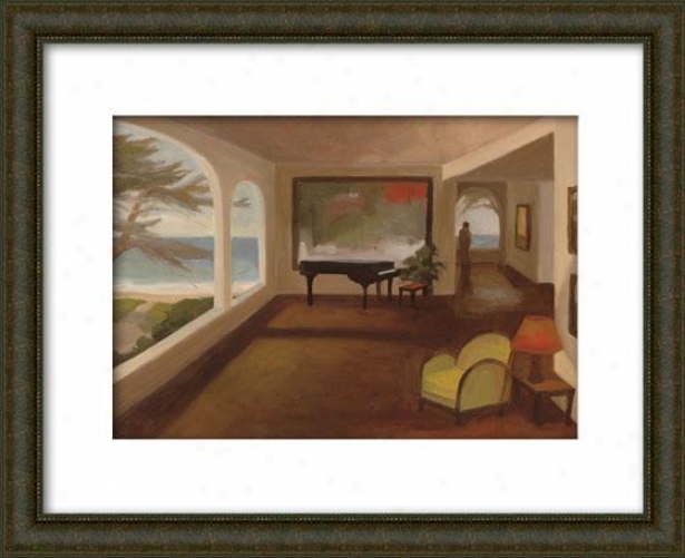 The Terrace Room I Framed Wall Art - I, Matted Burlwood