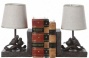"Fowl Lamp Bookenss - Set Of 2 - 10""hx12.5""wx5""d, Brown"