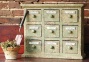 "graeside Aged Herbal Apothecary Cabinet - 18""hx22""wx7""d, Aged Green"