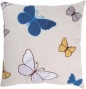 "butterflies Pillow - 18""x18"", Blue"