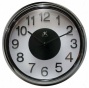 "elektric Cool Wall Clock - 15""hx15""w, Black Pearl"