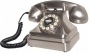 "kettle Phone - 7.25""hx11""w, Silver Chrome"