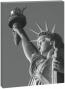 Mother Liberty Wall Art - 48hx36wx1.5, Black And White