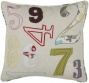 "numeric Pillow - 18"" Square, Ivory"