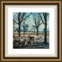 "tuileries Framed Wall Art - 32""hx31""w, Floated Gold"