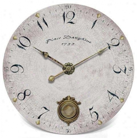 Timepiece - Dauphine Place Wall Clock - Wall, Pure