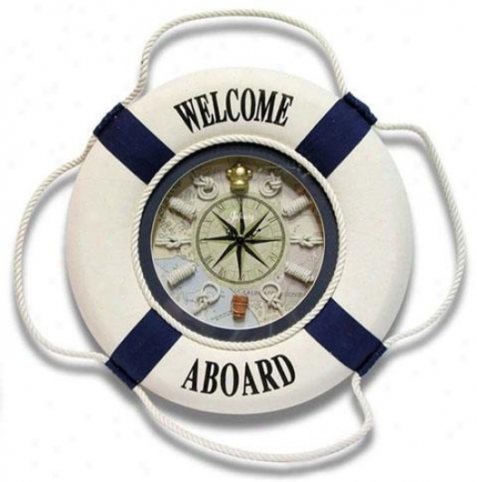 Timepiece - First Mate Wall Clock - Wall, White