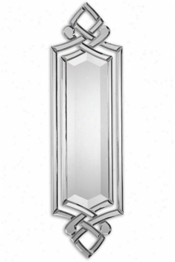 "toulouse Mirror - 36hx10wx1""d, Silver/glass"