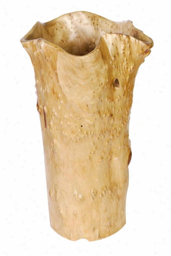 "tree Trunk Vase - 11""wx19""h, Ivory"