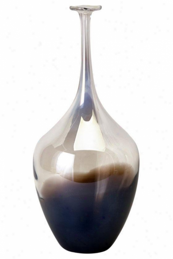 "tresa Bottle - 15.5""x7""d, Clear/purple"