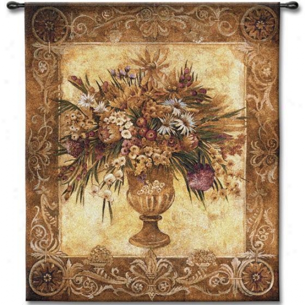 "tuscan Urn Tapestry - 53""hx45""w, Multi"