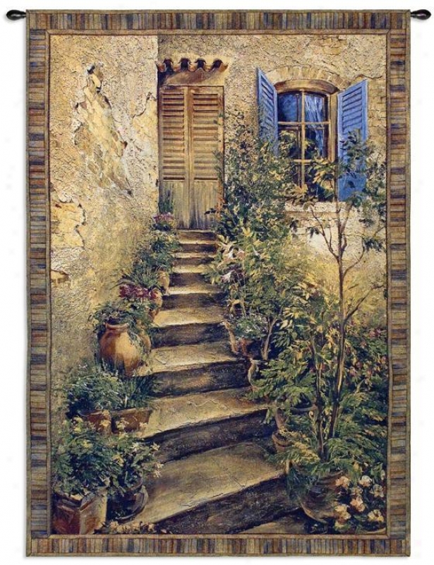 "fuscan Villa Ii Tapestry - 75""hx53""w, Multi"