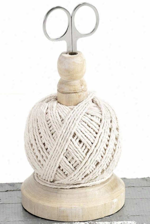 "twine In the opinion of Scissors - 5""hx3""d, Ivory"