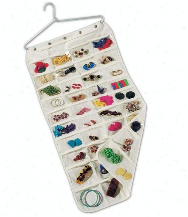 "ultra Jewelryy Organizer - 35""hx18""w, Ivory"