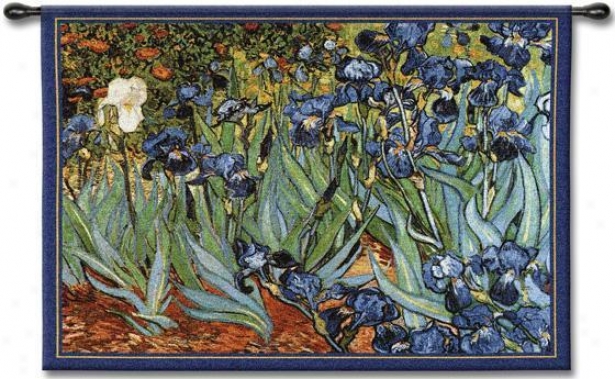 "van Gogh's Irises Tapesfry - 38""hx53""w, Multi"