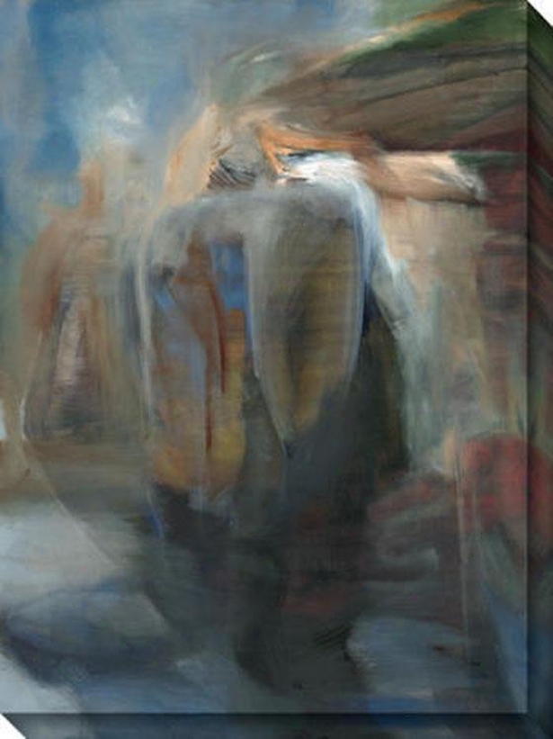 "veiled Illusions Canvas Wall Art - 36""hx48""w, Blue"