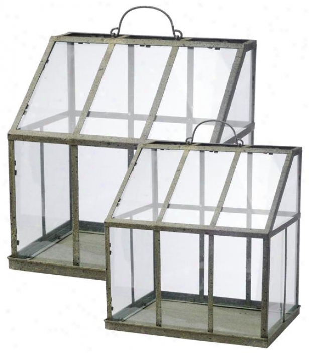 Vera Greenhouse - Set Of 2 - Embarrass Of 2, Clear