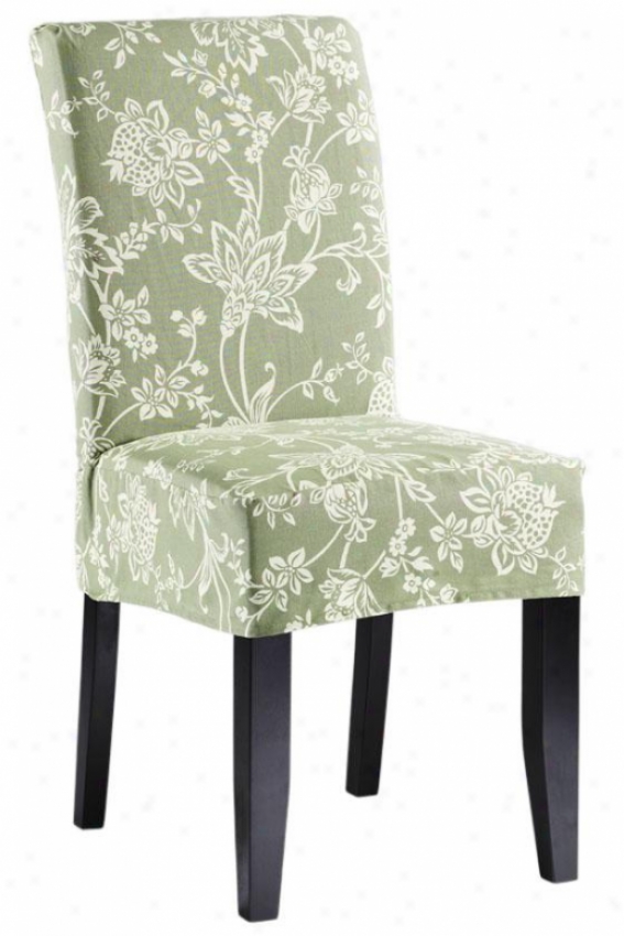 Verona Short Chair Slipcover - Short, Sage