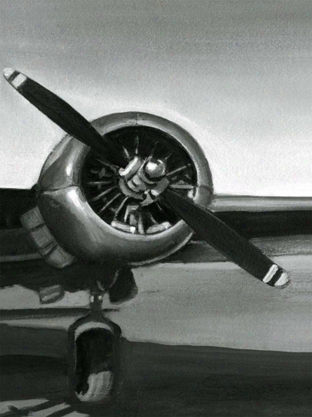 Vintage Flight Wall Art - Iii, Black And White