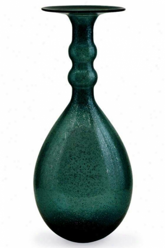 "vogue Alpine Gold-dust Glass Vessel - 10""d, Teal "