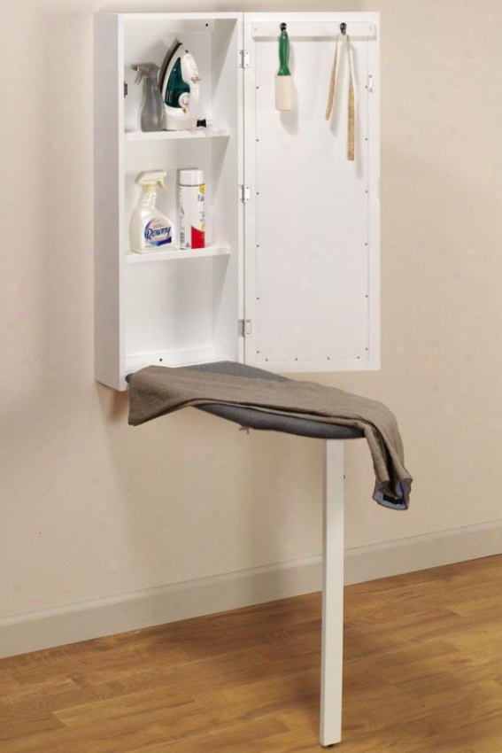 "wall-mounted Ironing Station - 42""hx16""w, White"