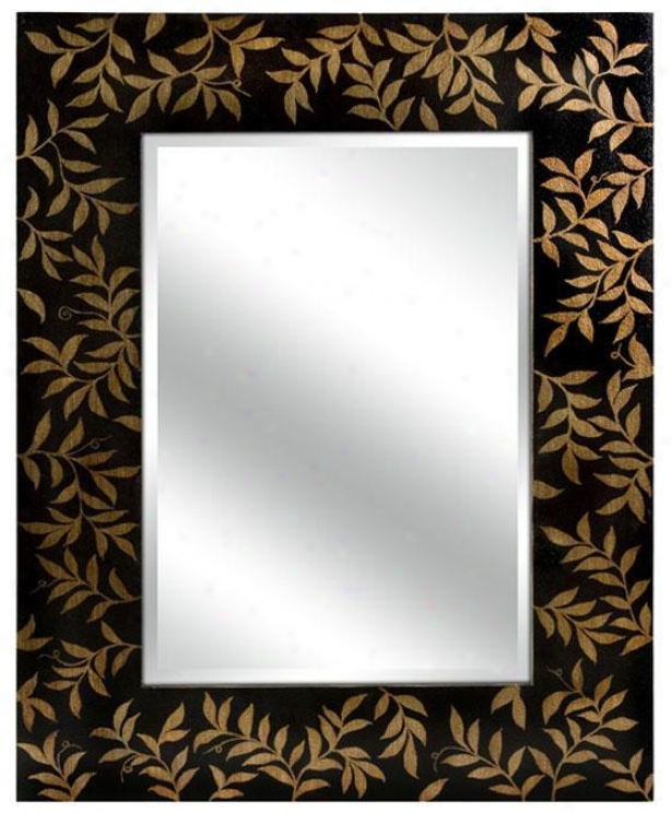 "warren Mirror - 51""hx39""w, Brown"