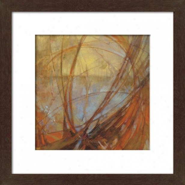 Watermark Ii Framed Wall Art - Ii, Matted Espresso