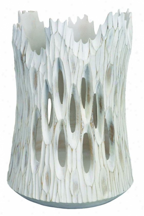 "whitestone Vase - 16""hx10""w, White"