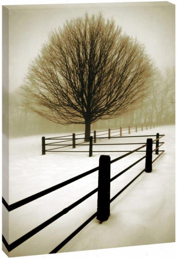 Winter Life Wall Art - 38h50wx1.5d, Black