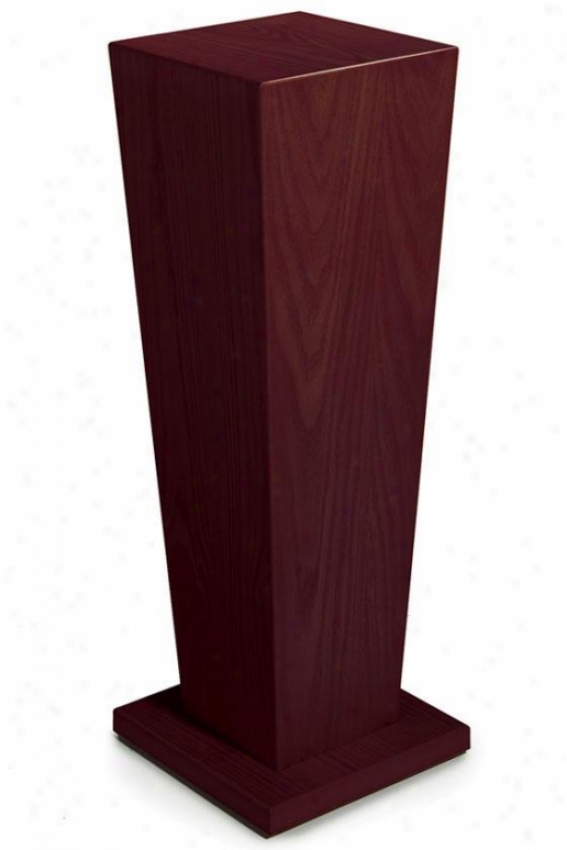 "wood Tapered Pedestal - 30""h, Brick Red"