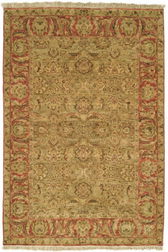 "agra Iii Area Rug - 2'6""x8runner, Green"