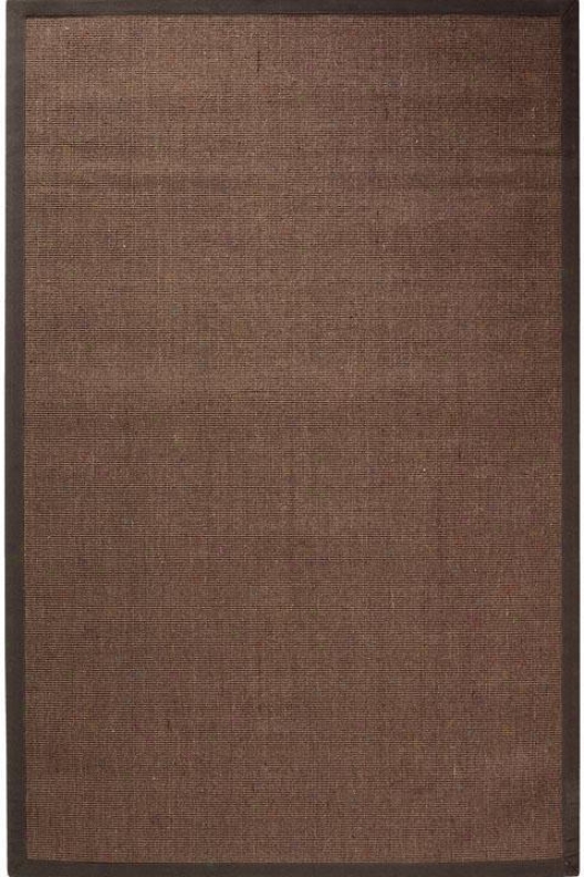 Amherst Sisal Area Rug - 6'round, Chocolate Brown