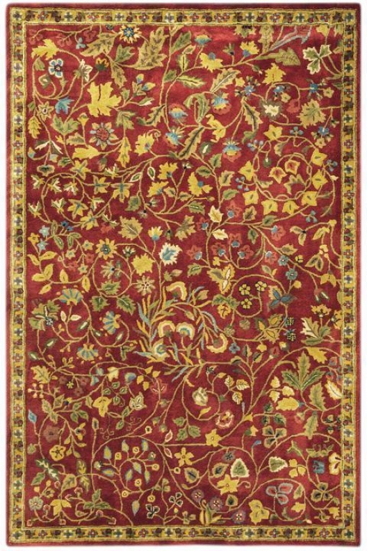 "bristol I Area Rug - 5'3""x8'3"", Red"