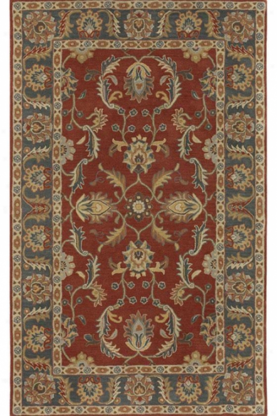 Captain's Area Rug - 2'x3', Red