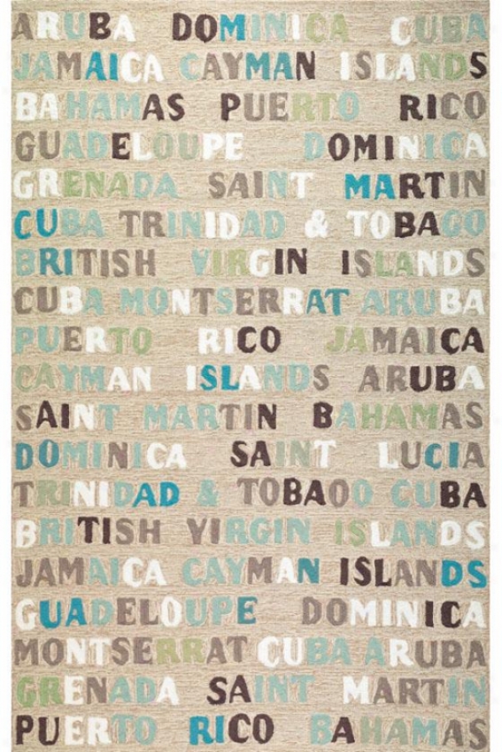 Caribbean Rug - 2'x3', Driftwood