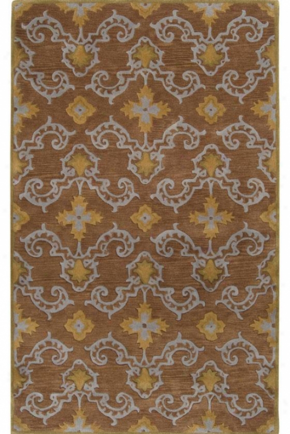 Chateau Iii Area Rug - 5x8, Brown/moss